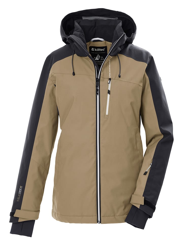 Killtec Ski-/ Snowboardjacke in Hellbraun/ Schwarz - 63% | Größe 36 | Damen-outdoorjacken