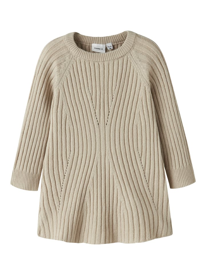 name it Strickkleid "Rikine" in Beige - 44% | Größe 98 | Baby-kleider-roecke
