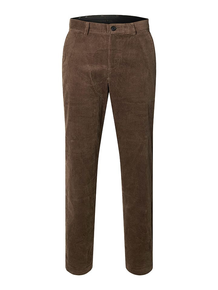 SELECTED HOMME Cordhose in Braun - 68% | Größe W31/L32 | Herrenhosen