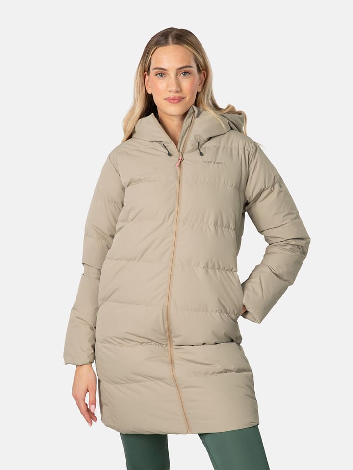 KARI TRAA Daunenmantel "Julia" in Taupe - S