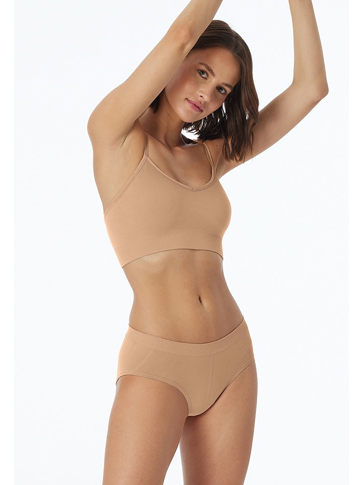 Schiesser Bustier in Beige - 62% | Größe L | Damen-bhs
