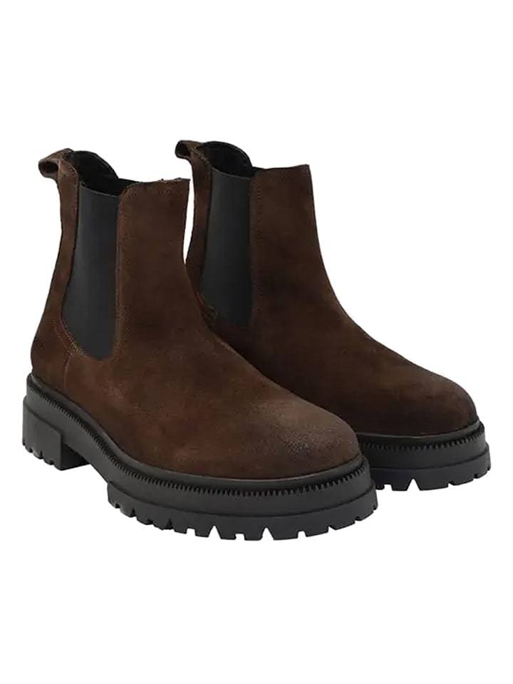 Tommy Hilfiger Shoes Leder-Chelsea-Boots in Braun - 62% | Größe 44 | Herrenstiefel