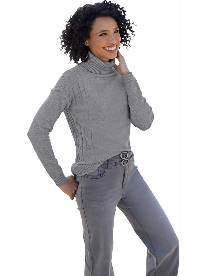 Heine Pullover in Grau - 66% | Größe 38 | Damen-pullover-cardigans