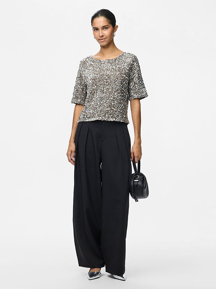 Pieces Top "Kam" in Silber - 45% | Größe XL | Damen-tops