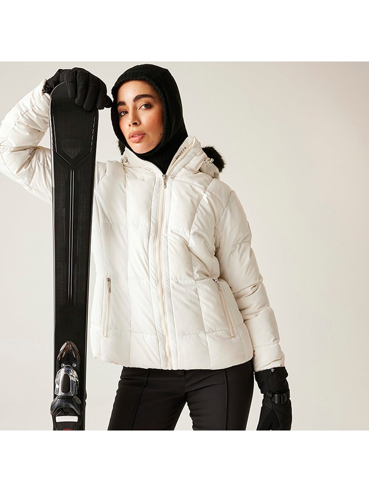 Dare 2b Ski-/ Snowboardjacke "Glamorize VI" in Weiß/ Schwarz - 76% | Größe 42 | Damen-outdoorjacken