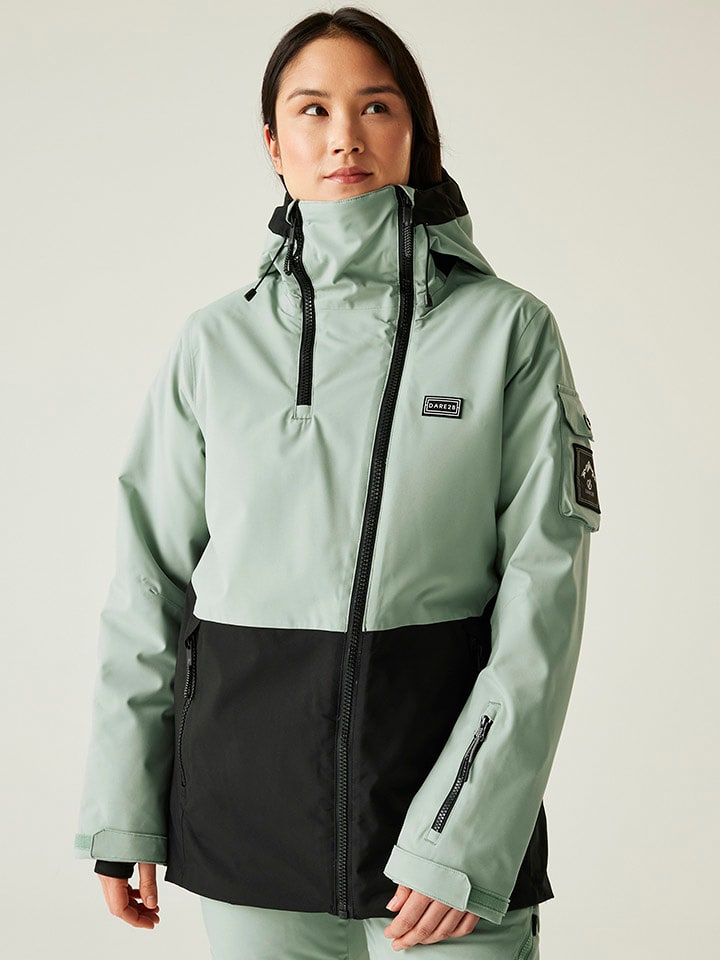 Dare 2b Ski-/ Snowboardjacke "Gnarly" in Mint/ Schwarz - 80% | Größe 32 | Damen-outdoorjacken
