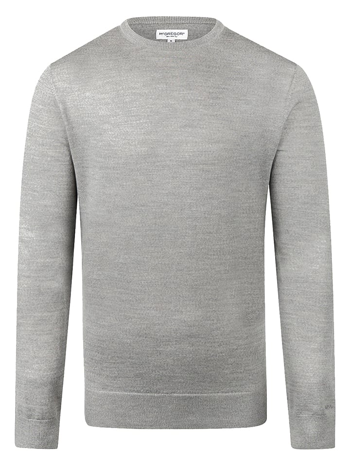 McGregor Wollpullover in Grau - 62% | Größe L | Herren-plussize