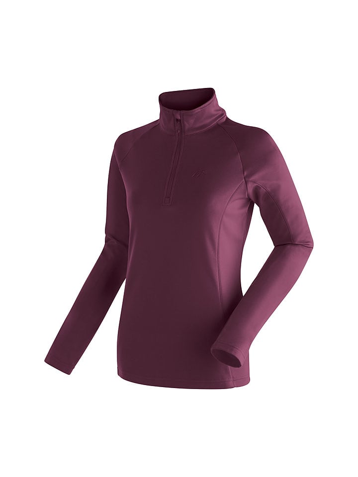 Maier Sports Fleecepullover "Eva" in Beere - 54% | Größe 36 | Damenpullover