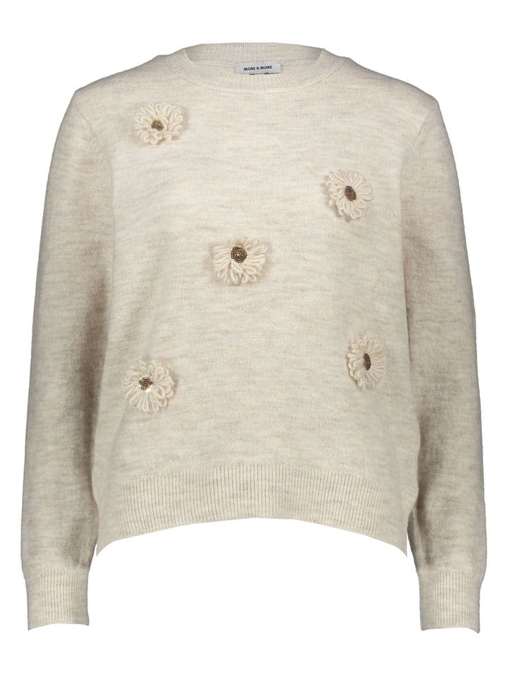 More & More Pullover in Beige - 58% | Größe 38 | Damen-pullover-cardigans