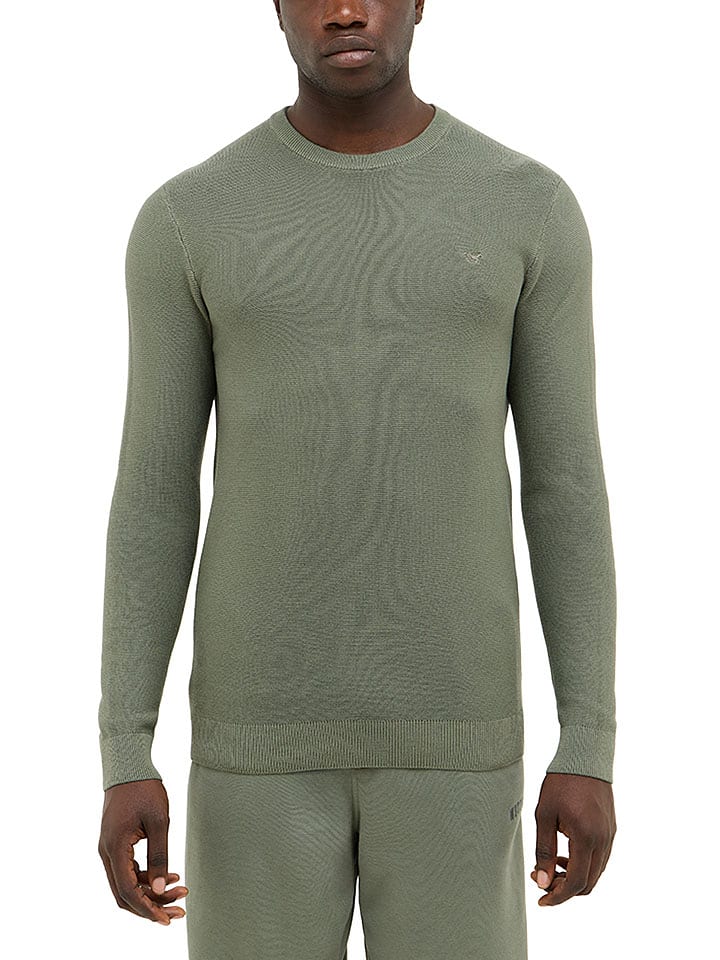 Mustang Pullover in Khaki - 62% | Größe XXL | Herren-plussize