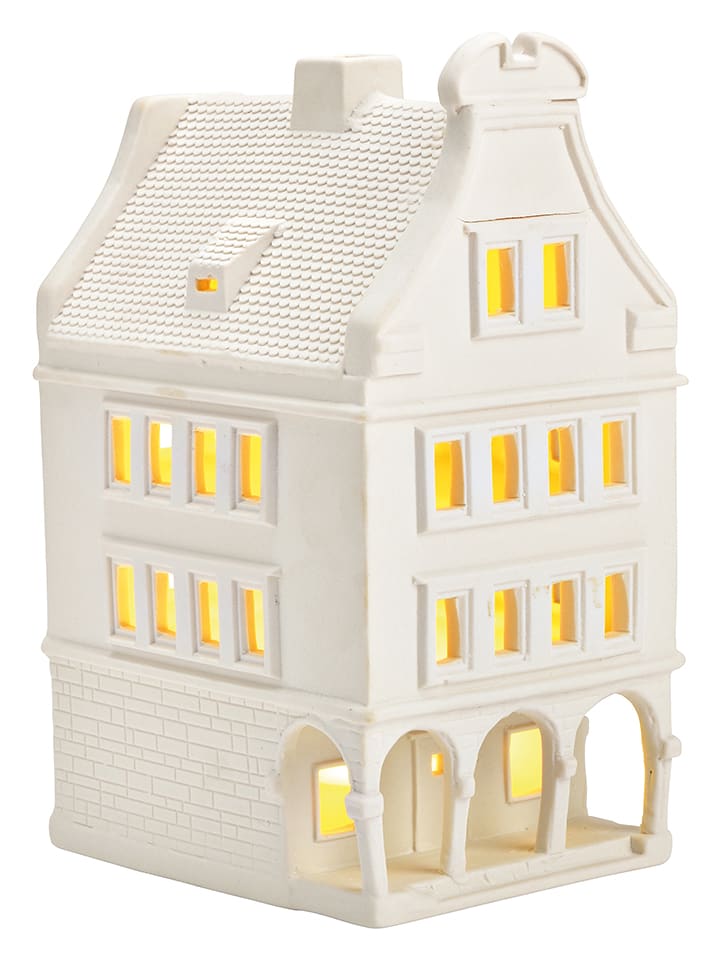 G. Wurm Windlicht ''House'' in Weiß - (B)11 x (H)21 x (T)14 cm - 28% | Kerzen-vasen