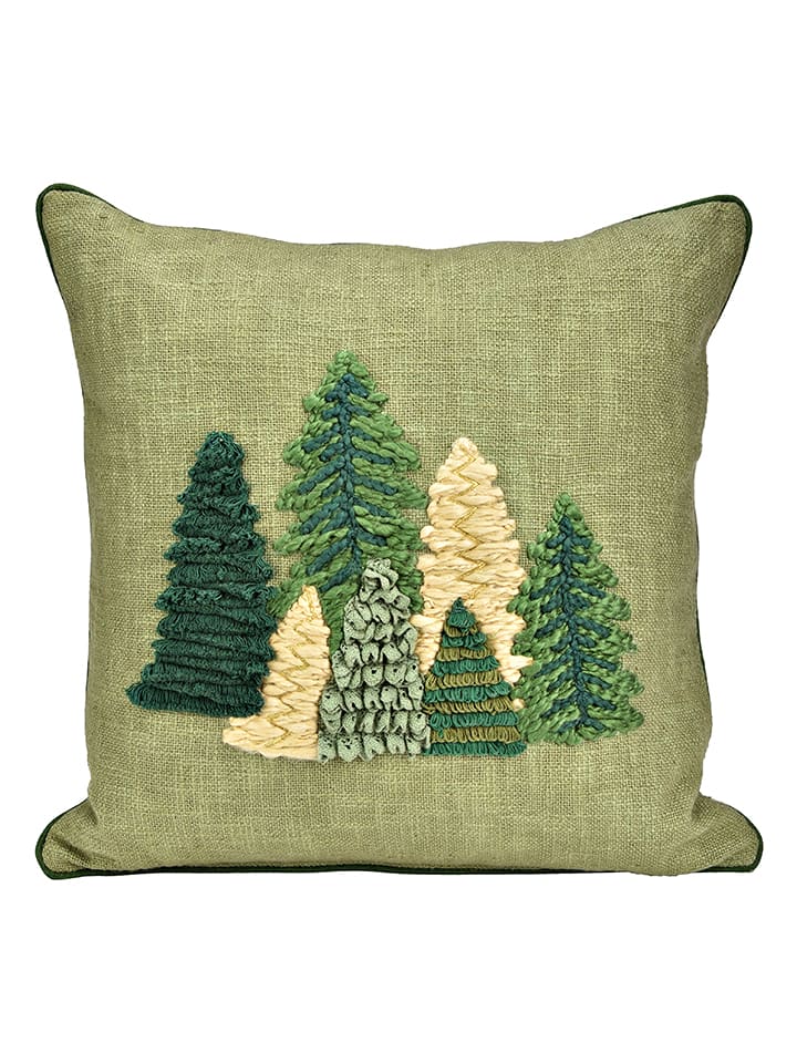 G. Wurm Kissenhülle ''Christmas Tree'' in Grün - (L)45 x (B)45 cm - 23% | Dekokissen