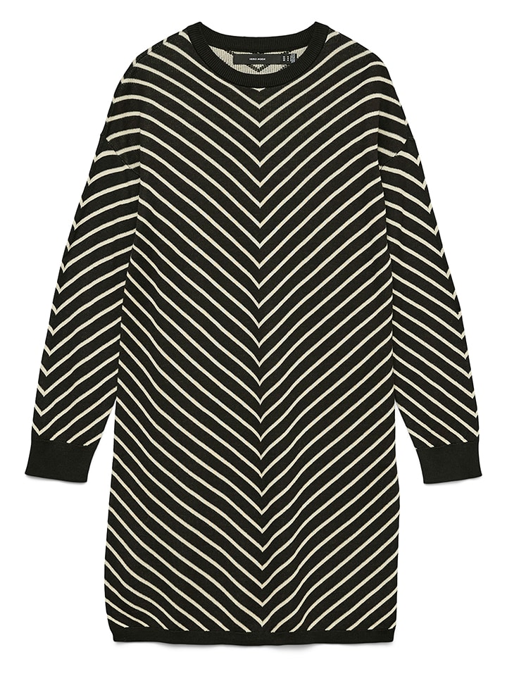 Vero Moda Kleid in Schwarz/ Beige - 57% | Größe M | Damen-kleider