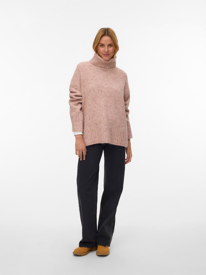 Vero Moda Rollkragenpullover in Rosé - 66% | Größe XS | Damen-pullover-cardigans