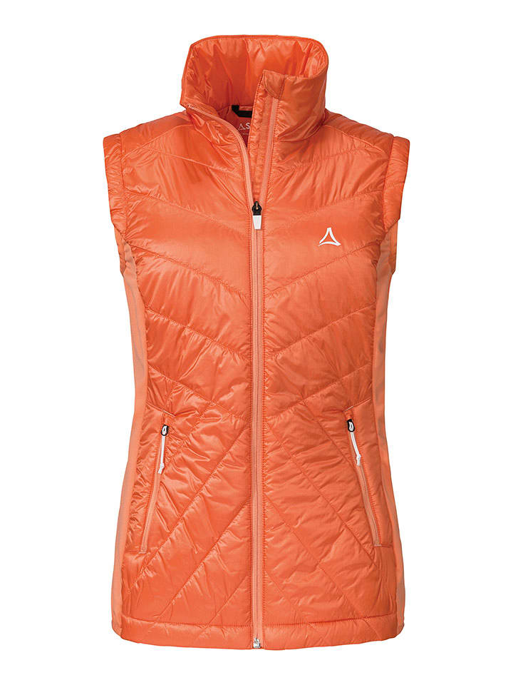 Schöffel Hybridweste "Stams" in Orange - 70% | Größe 46 | Damen-outdoorjacken