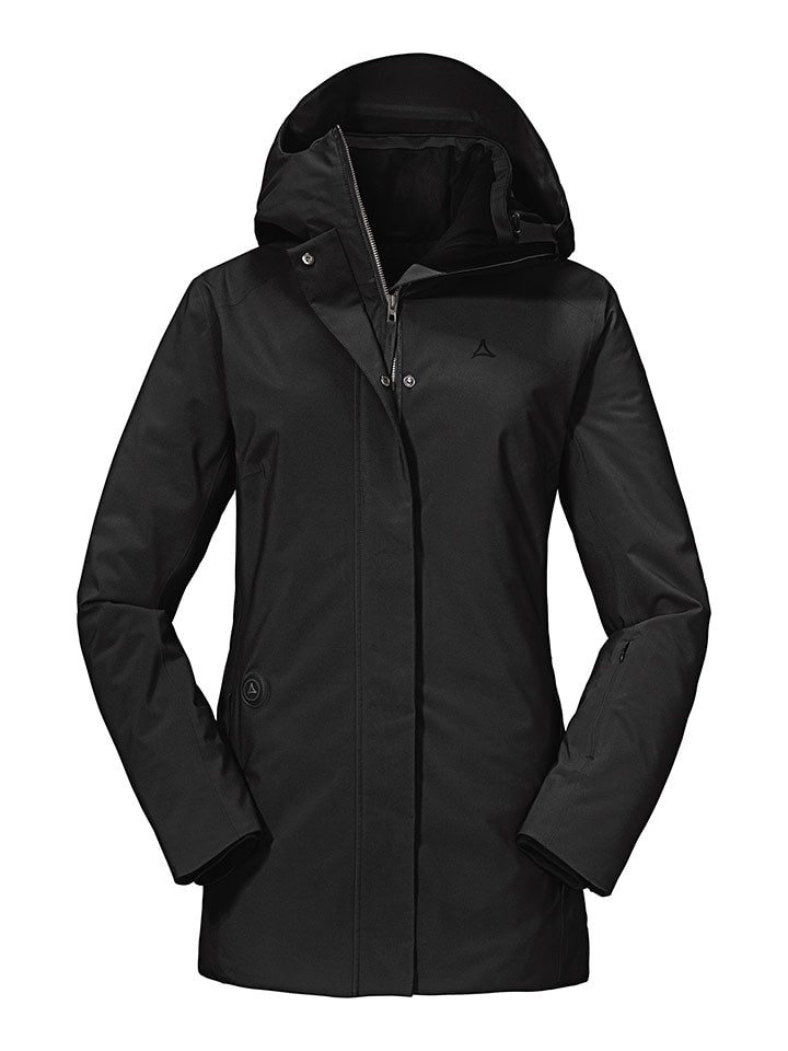 Schöffel Hybridjacke "Cambria" in Schwarz - 76% | Größe 50 | Damen-outdoorjacken