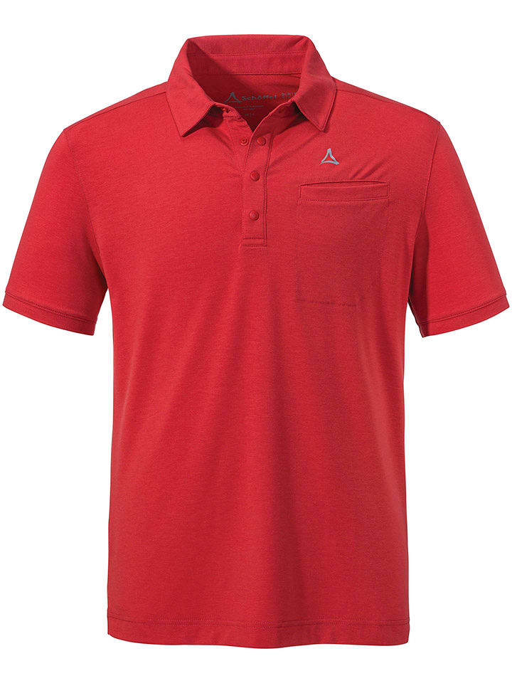 Schöffel Funktionspoloshirt "Ramseck" in Rot - 62% | Größe 50 | Herren-sportshirts