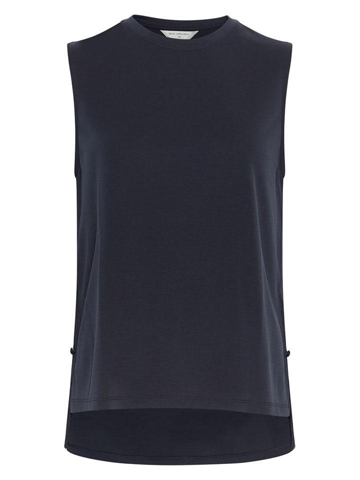 MOSS COPENHAGEN Blusentop "Nika" in Dunkelblau - 39% | Größe S/M | Damen-blusen