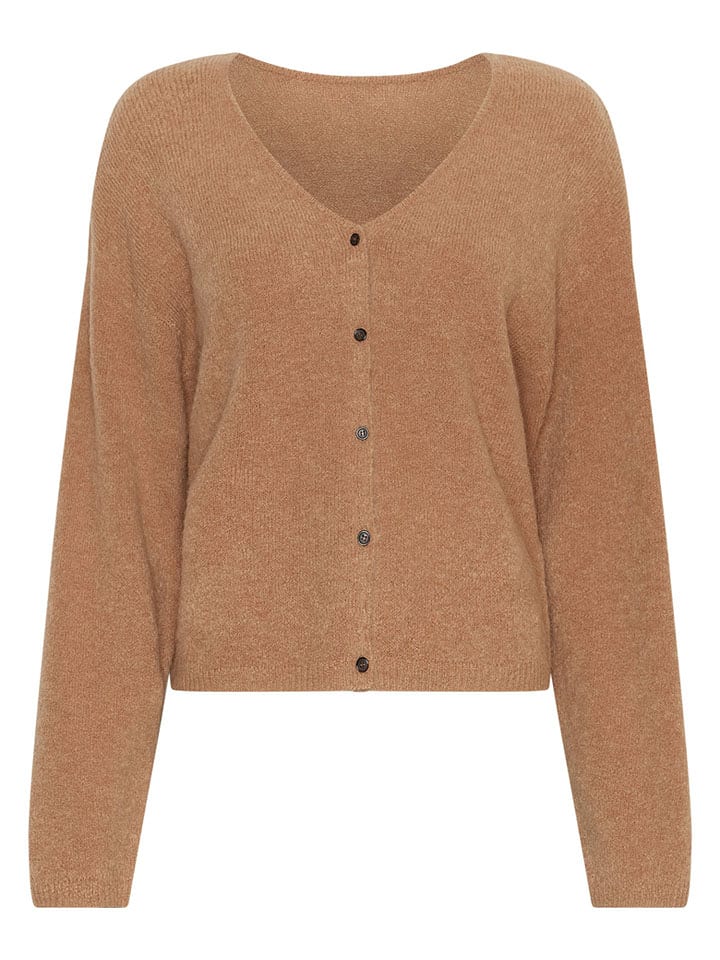 MOSS COPENHAGEN Cardigan "Milania" in Camel - 65% | Größe XS/S | Damen-pullover-cardigans
