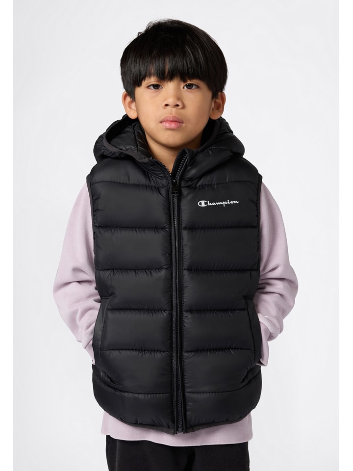 Champion Steppweste in Schwarz - 47% | Größe 158/164 | Kinderjacken