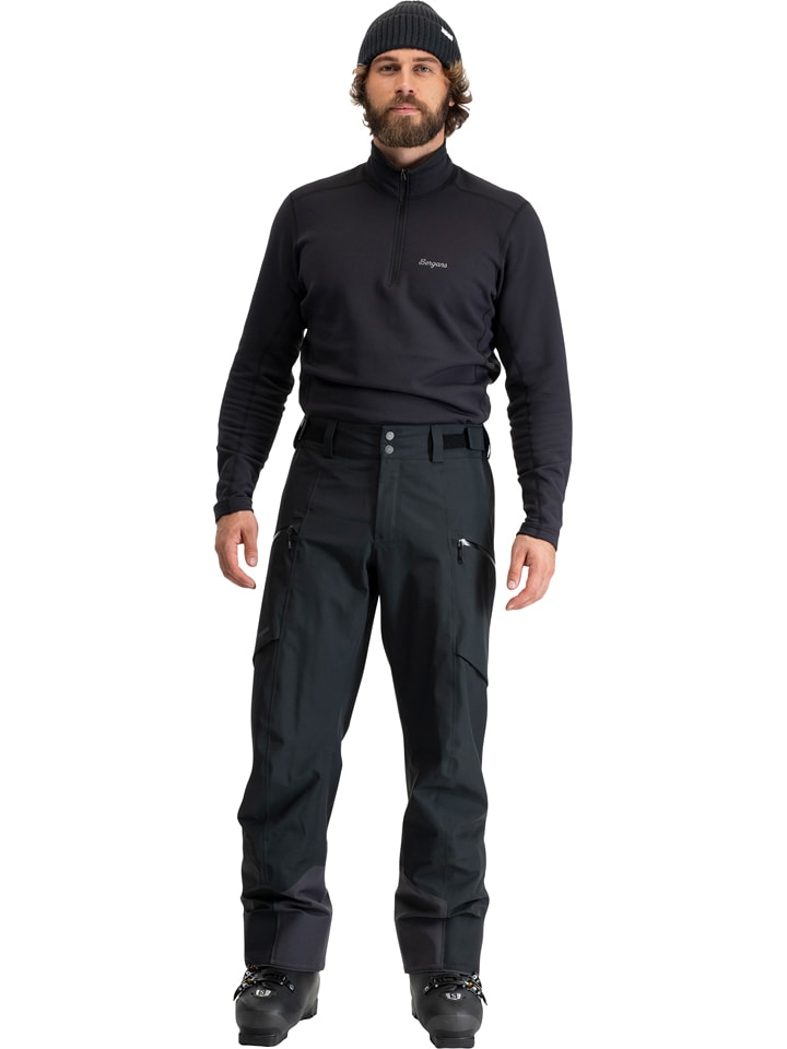 Bergans Ski-/ Snowboardhose "Oppdal" in Schwarz - 48% | Größe L | Herren-outdoorhosen