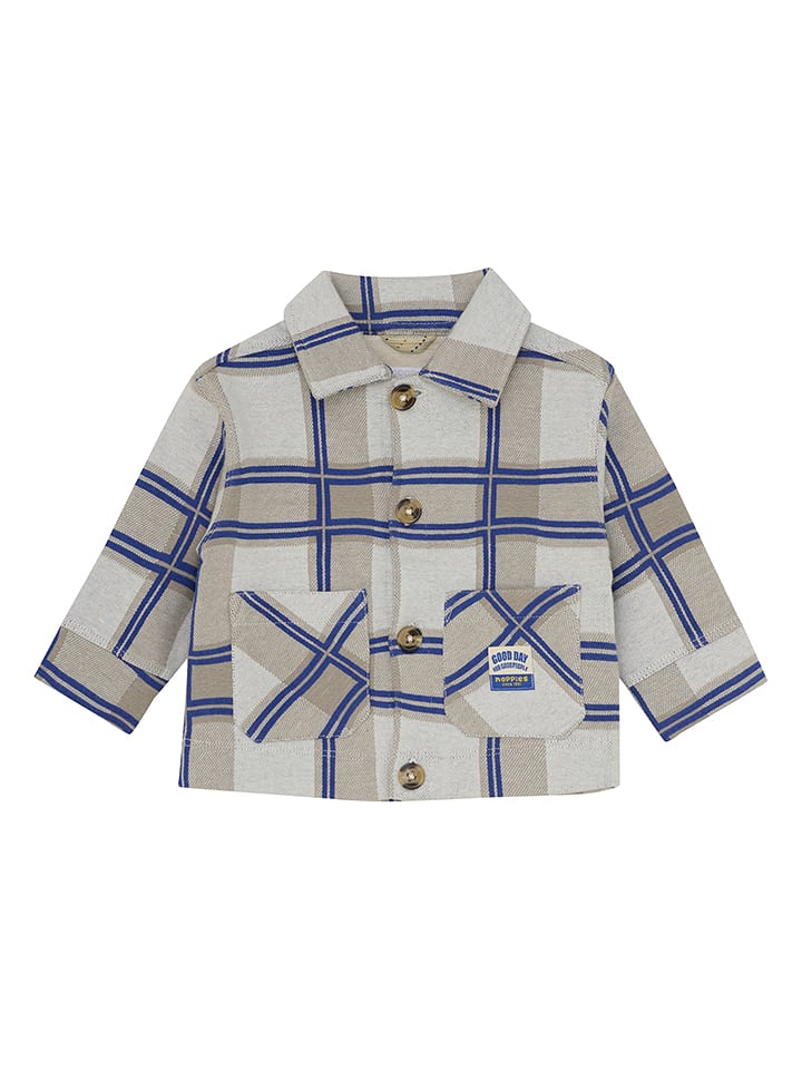 Noppies Hemdjacke in Grau/ Blau - 55% | Größe 62 | Babyjacken
