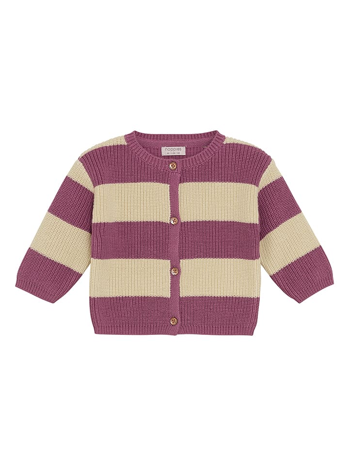 Noppies Cardigan in Lila/ Beige - 59% | Größe 86 | Baby-pullover-cardigans