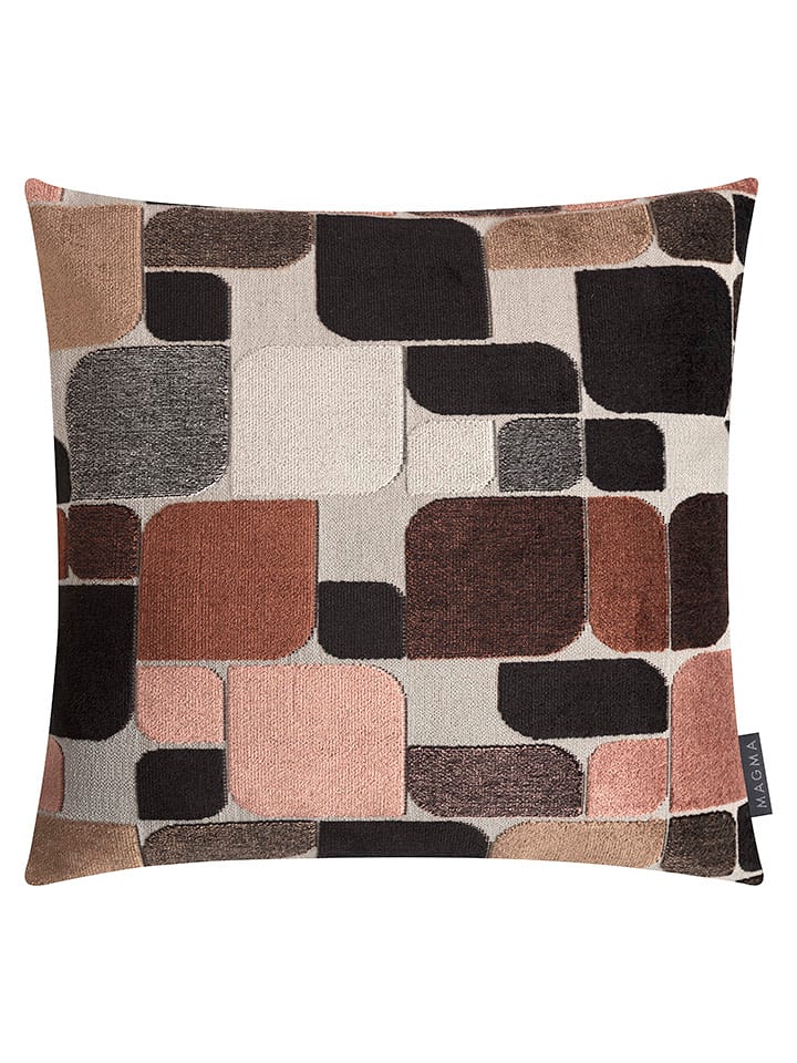 Magma Heimtex Kissenhülle "Okrio" in Braun/ Schwarz - (L)45 x (B)45 cm - 36% | Dekokissen