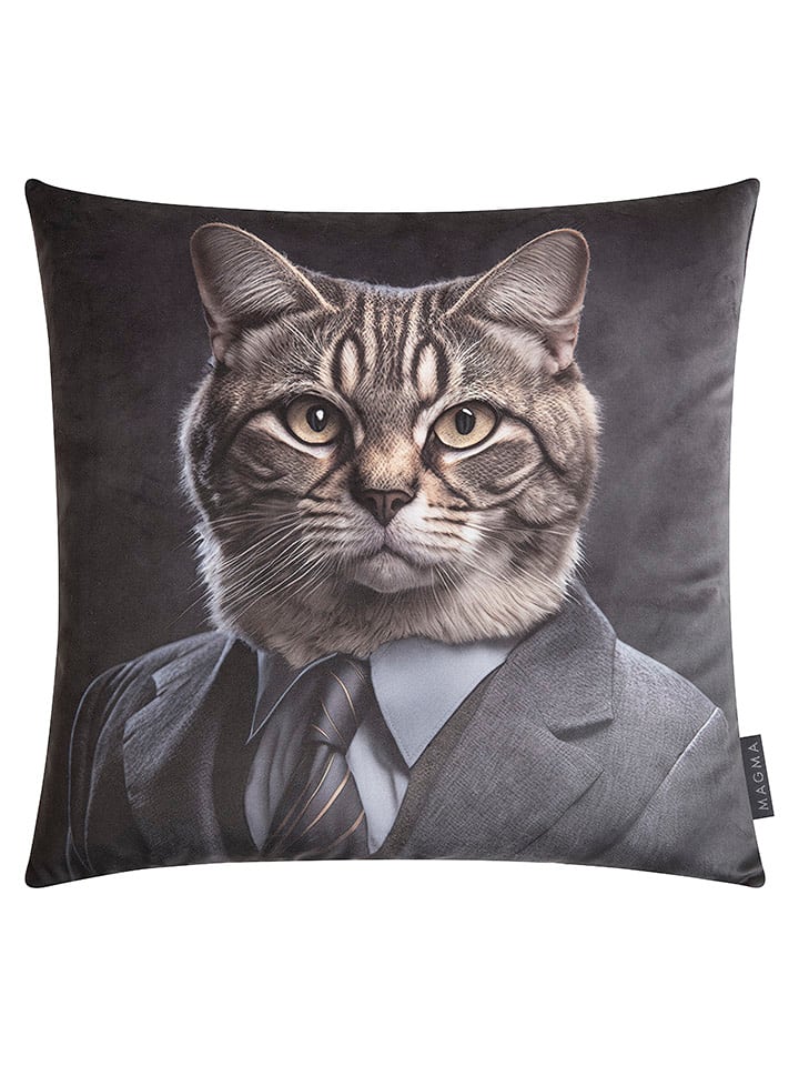 Magma Heimtex Kissenhülle "Arty Animals" in Grau - (L)45 x (B)45 cm - 41% | Dekokissen