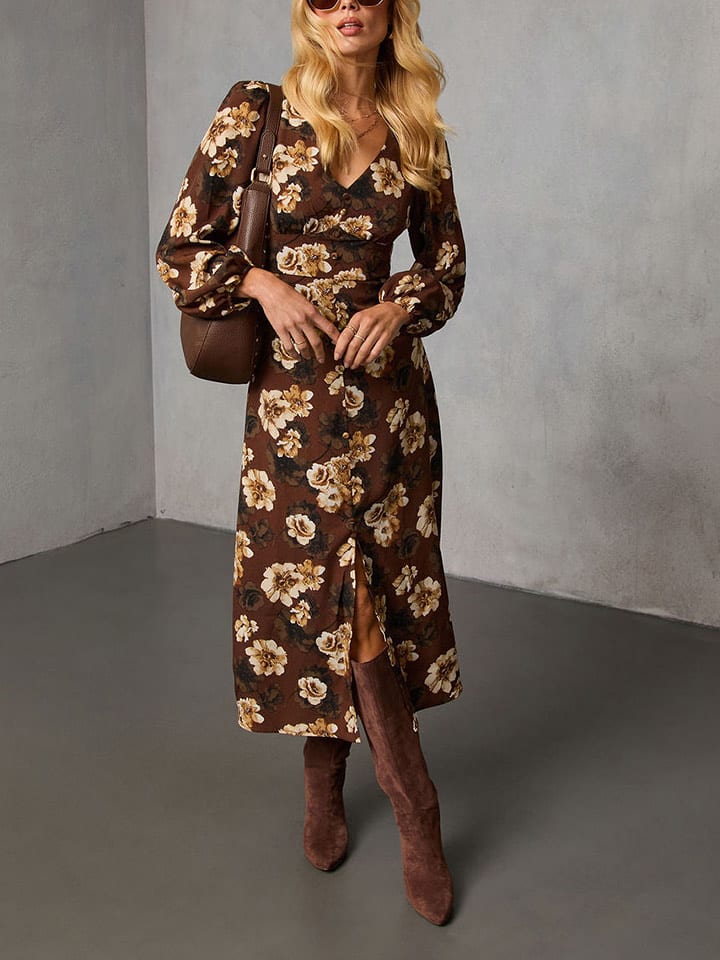 Milan Kiss Kleid in Braun - 61% | Größe M | Damen-kleider