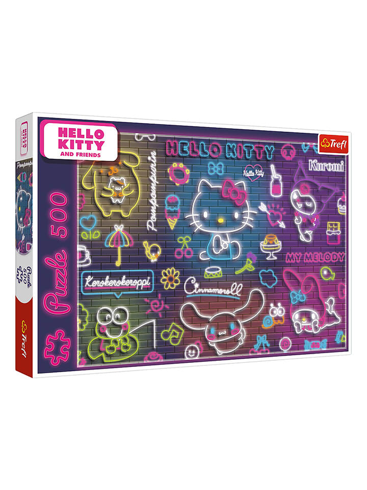 Trefl 500tlg. Puzzle "Neon Hello Kitty" - ab 10 Jahren - 13% | Gesellschaftsspiele