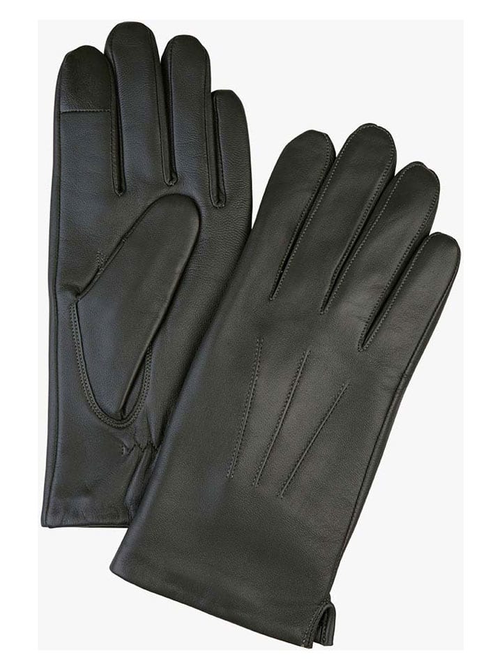 PROFUOMO Leder-Handschuhe in Dunkelgrün - 51% | Größe XL | Herren-handschuhe