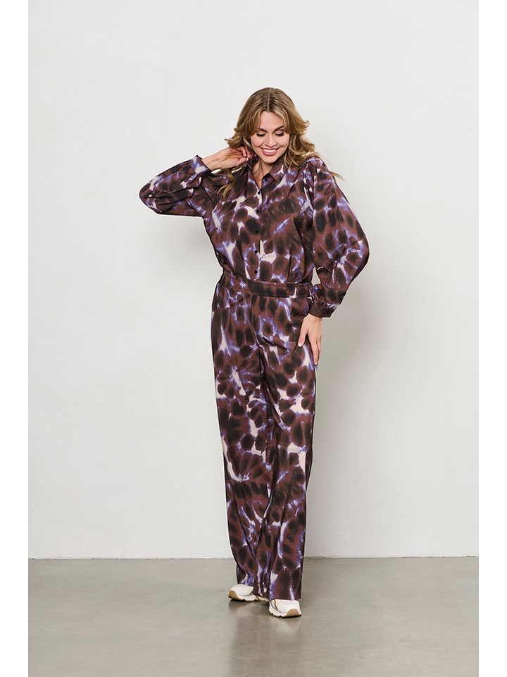 &Co Woman Hose in Braun/ Lila - 67% | Größe XL | Damenhosen