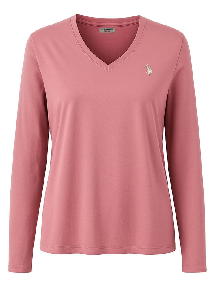 U.S. Polo Assn. Longsleeve in Rosa - 54% | Größe M | Damen-tops
