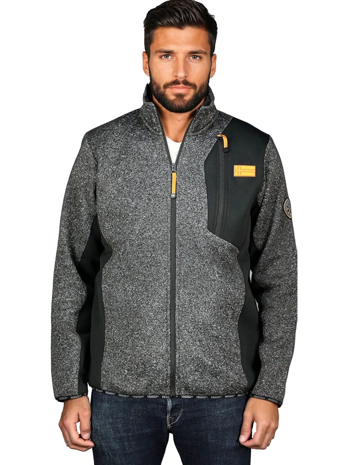 Geographical Norway Fleecejacke "Toche" in Grau - 73% | Größe S | Herren-pullover-sport