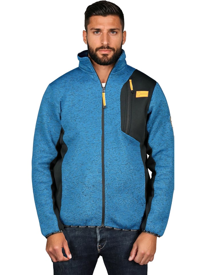 Geographical Norway Fleecejacke "Toche" in Blau - 65% | Größe XXL | Herren-pullover-sport