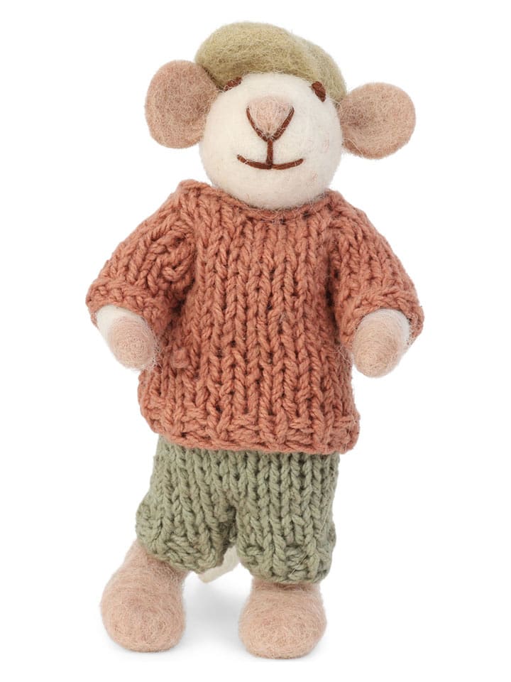 Gry & Sif Dekofigur ''Mouse'' in Creme/ Orange/ Grün - (L)11 cm - 17% | Dekofiguren