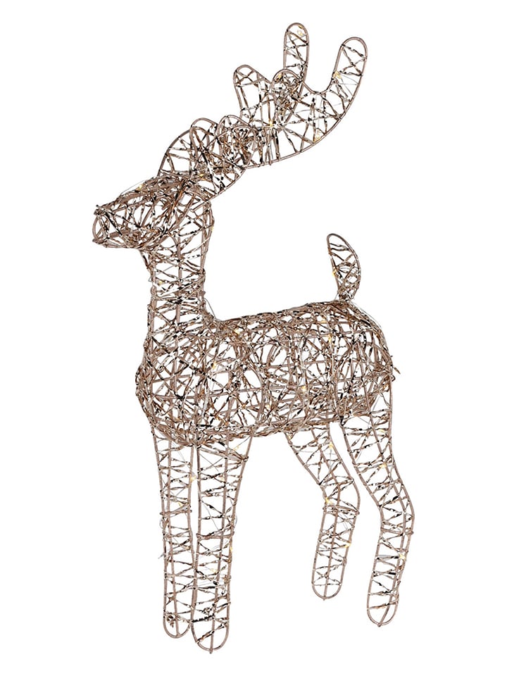 WellHome LED-Dekofigur in Gold - (B)24 x (H)37 x (T)12 cm - 14% | Dekofiguren