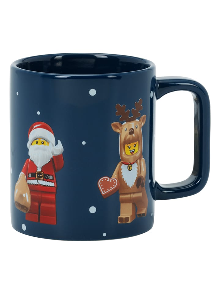 LEGO Tasse "Christmas Minifigures" in Dunkelblau - 300 ml - 16% | Gedeckter-tisch