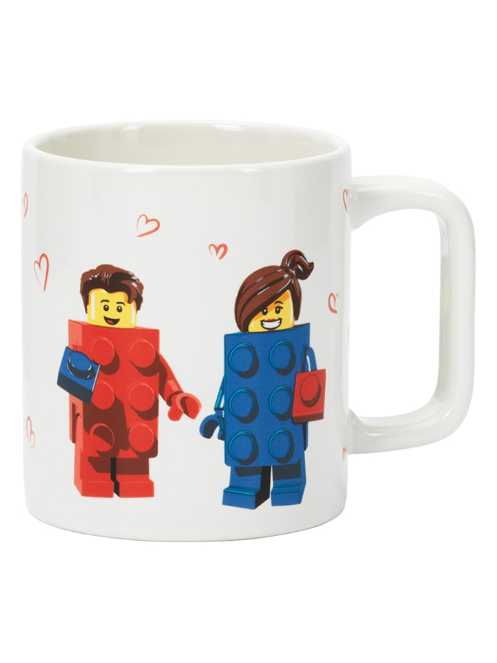 LEGO Tasse "Love" in Weiß - 300 ml - 16% | Gedeckter-tisch