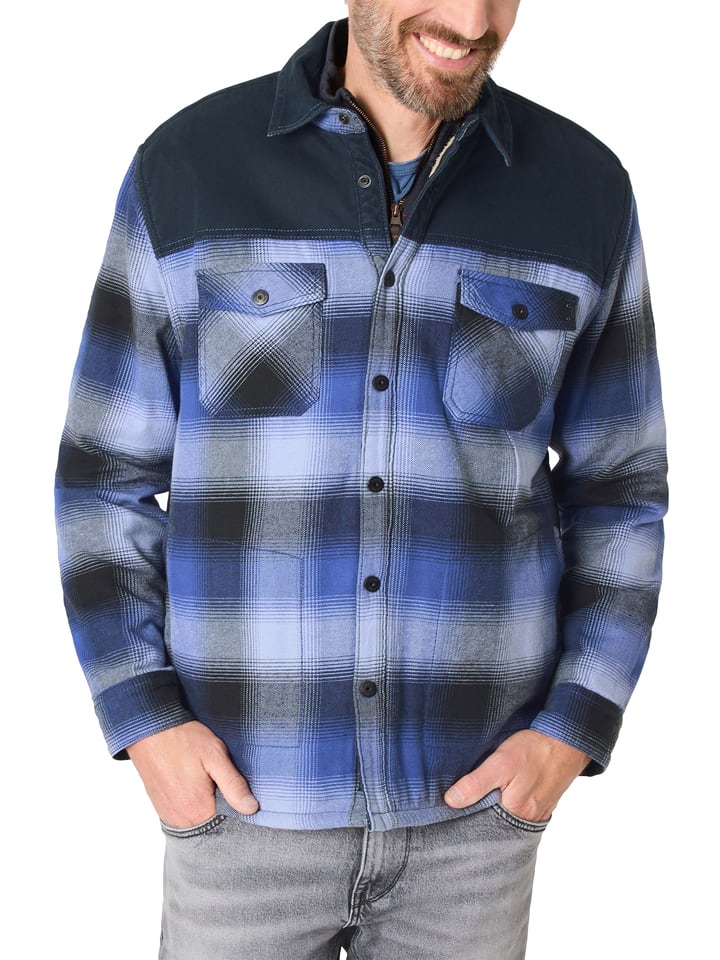 Timezone Hemd in Blau - 68% | Größe XL | Herren-plussize