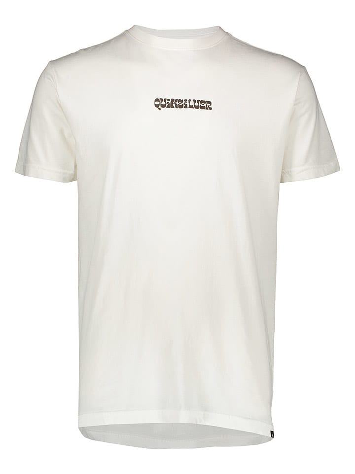 Quicksilver Shirt "Enjoy The Ride" in Weiß - 55% | Größe M | Herren-plussize