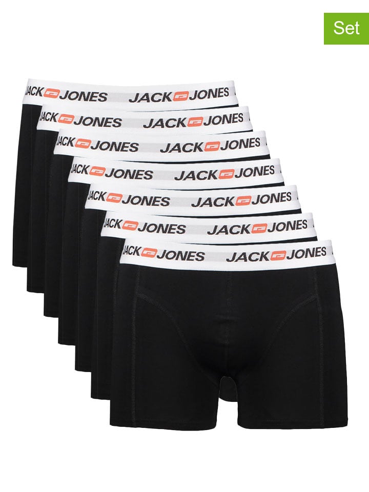 Jack & Jones 7er-Set: Boxershorts in Schwarz - 45% | Größe M | Herren-waesche