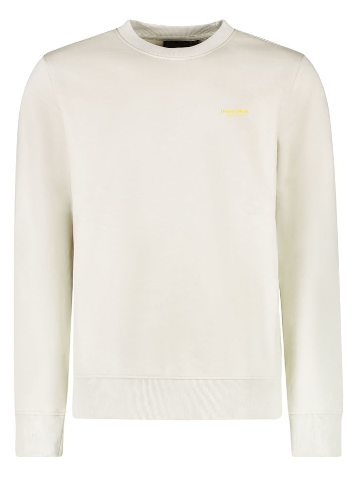 Cars Jeans Sweatshirt "Kyto" in Creme - 62% | Größe 3XL | Herren-plussize