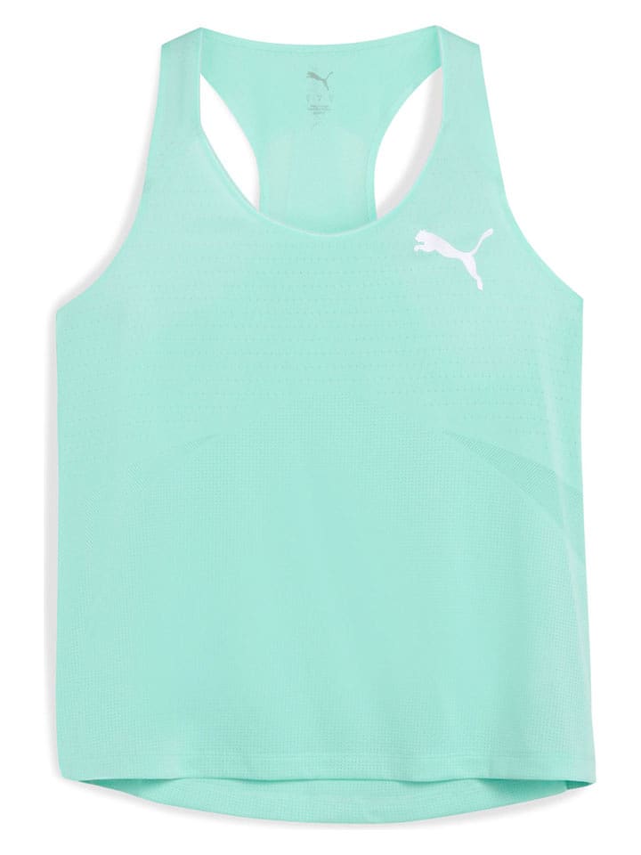 Puma Lauftop "Raceday Ultraspun" in Türkis - 55% | Größe L | Damen-outdoor-tops-shirts
