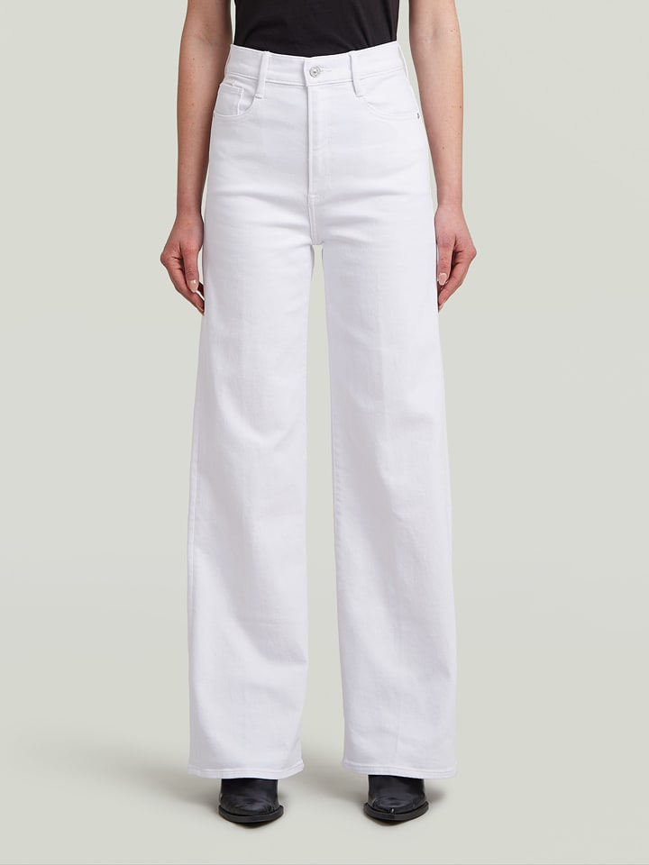 G-Star Jeans - Flared fit - in Weiß - 58% | Größe W28/L30 | Damenjeans