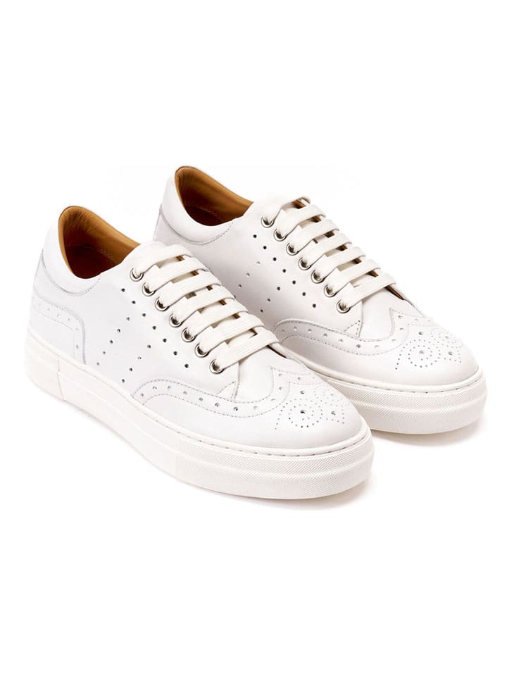 British Passport Leder-Sneakers in Weiß - 56% | Größe 40 | Damen-sneakers