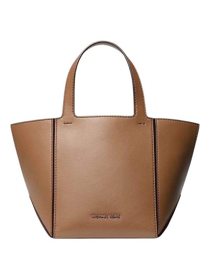 Michael Kors Leder-Henkeltasche in Camel - (B)30 x (H)19 x (T)16 cm - 40% | Damen-taschen