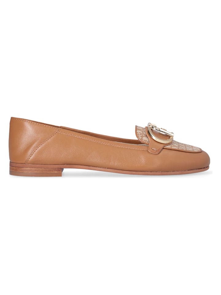 Liu Jo Leder-Ballerinas "Emel" in Hellbraun - 59% | Größe 38 | Damen-ballerinas