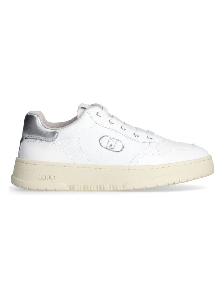 Liu Jo Leder-Sneakers "Me" in Weiß - 70% | Größe 37 | Damen-sneakers